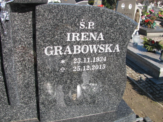 Irena Grabowska 1934 Luzino - Grobonet - Wyszukiwarka osób pochowanych