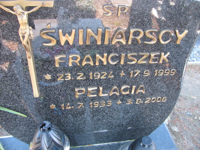 Franciszek Świniarski 1924 Luzino - Grobonet - Wyszukiwarka osób pochowanych