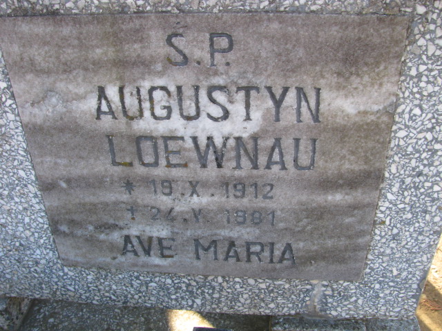 Augustyn Loewnau 1912 Luzino - Grobonet - Wyszukiwarka osób pochowanych