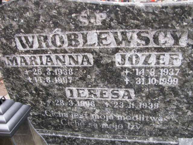 Teresa Wróblewska 1906 Luzino - Grobonet - Wyszukiwarka osób pochowanych