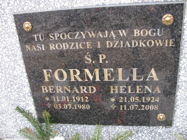 Helena Formella 1924 Luzino - Grobonet - Wyszukiwarka osób pochowanych