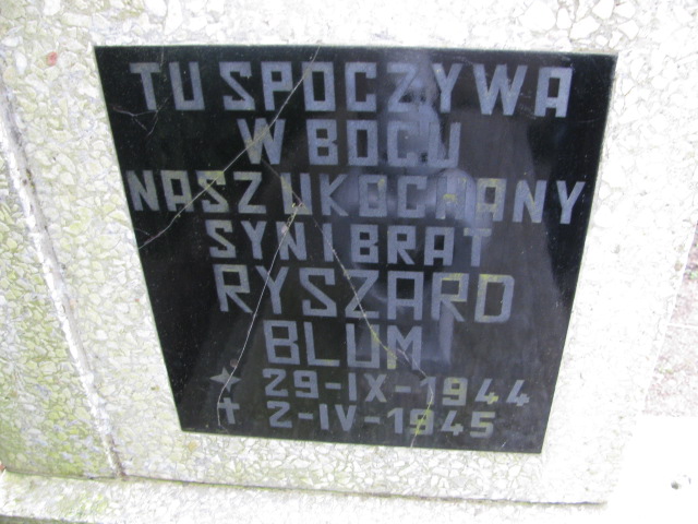 Ryszard Blum 1944 Luzino - Grobonet - Wyszukiwarka osób pochowanych