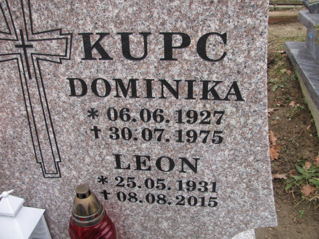 Leon Kupc 1931 Luzino - Grobonet - Wyszukiwarka osób pochowanych