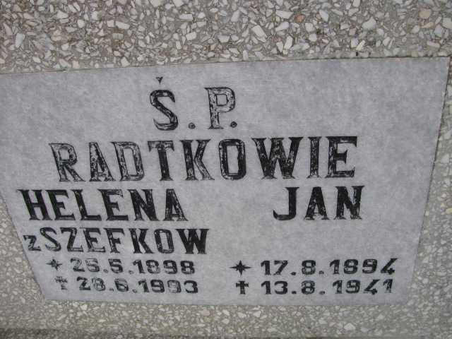 Helena Radtke 1898 Luzino - Grobonet - Wyszukiwarka osób pochowanych