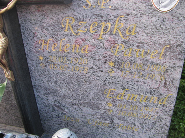 Paweł Rzepka 1908 Luzino - Grobonet - Wyszukiwarka osób pochowanych