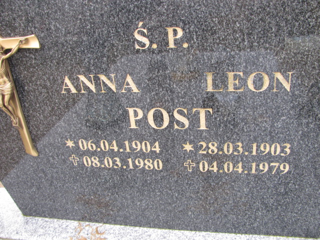 Anna Post 1904 Luzino - Grobonet - Wyszukiwarka osób pochowanych