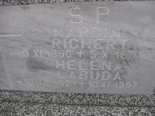 Marcin Richert 1890 Luzino - Grobonet - Wyszukiwarka osób pochowanych