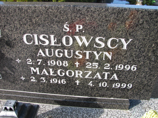 Małgorzata Cisłowska 1916 Luzino - Grobonet - Wyszukiwarka osób pochowanych
