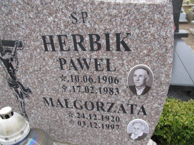 Małgorzata Herbik 1920 Luzino - Grobonet - Wyszukiwarka osób pochowanych