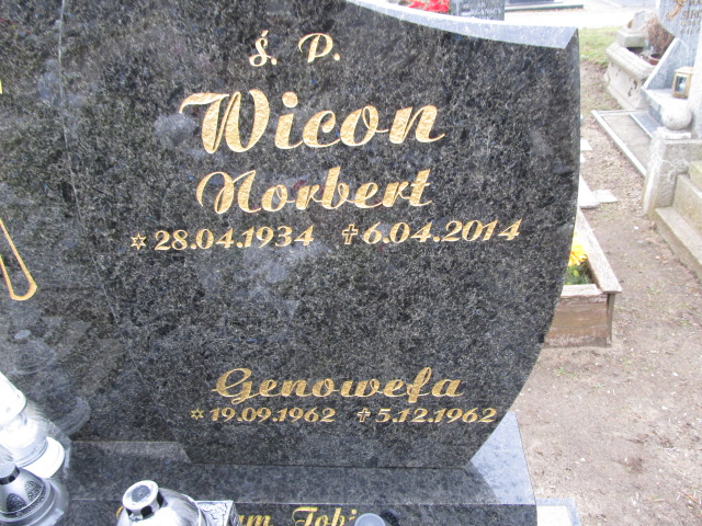 Norbert Wicon 1934 Luzino - Grobonet - Wyszukiwarka osób pochowanych