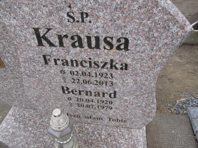 Franciszka Krausa 1923 Luzino - Grobonet - Wyszukiwarka osób pochowanych