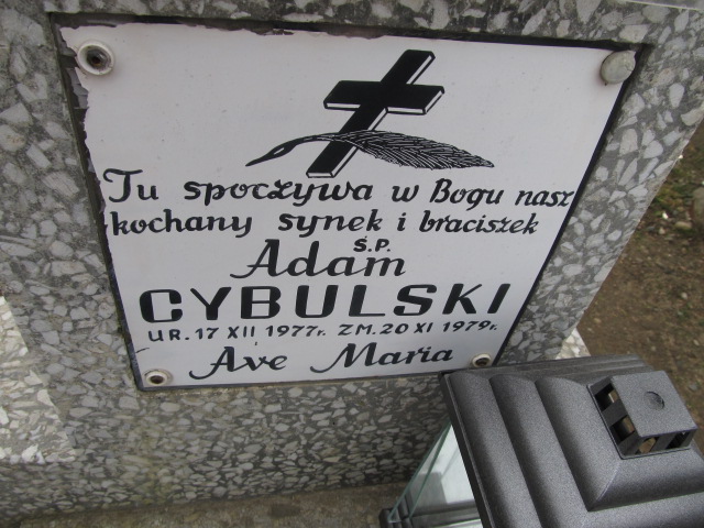 Adam Cybulski 1977 Luzino - Grobonet - Wyszukiwarka osób pochowanych