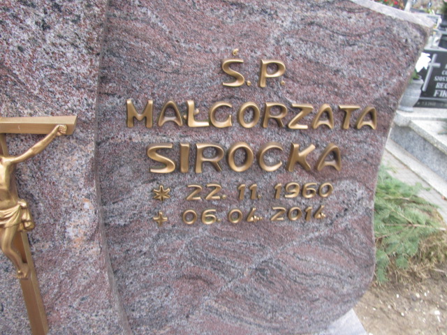 Małgorzata Sirocka 1960 Luzino - Grobonet - Wyszukiwarka osób pochowanych