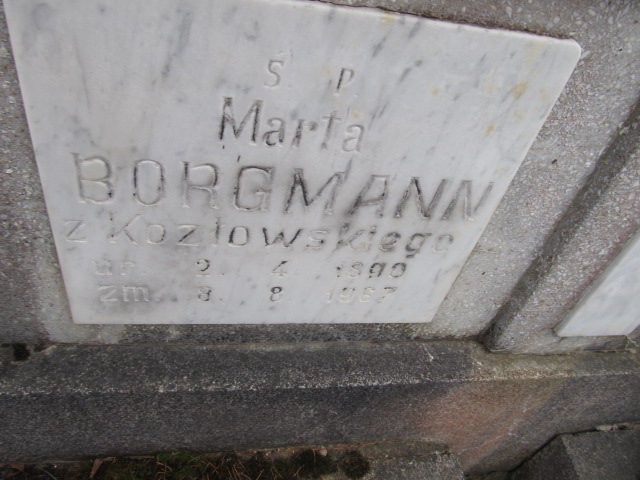 Marta Borgmann 1890 Luzino - Grobonet - Wyszukiwarka osób pochowanych