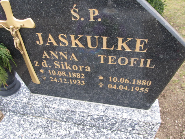 Anna Jaskulke 1882 Luzino - Grobonet - Wyszukiwarka osób pochowanych