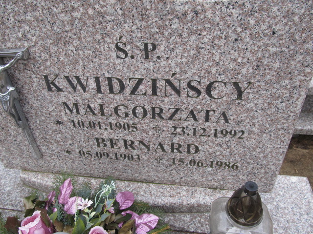 Małgorzata Kwidzińska 1905 Luzino - Grobonet - Wyszukiwarka osób pochowanych