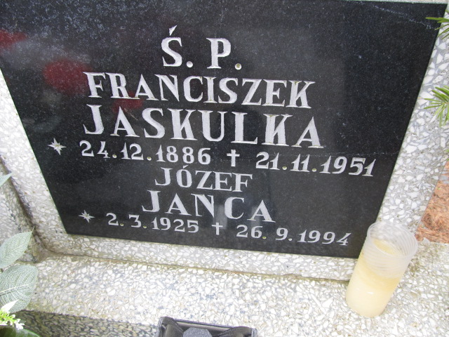 Franciszek Jaskulka 1886 Luzino - Grobonet - Wyszukiwarka osób pochowanych