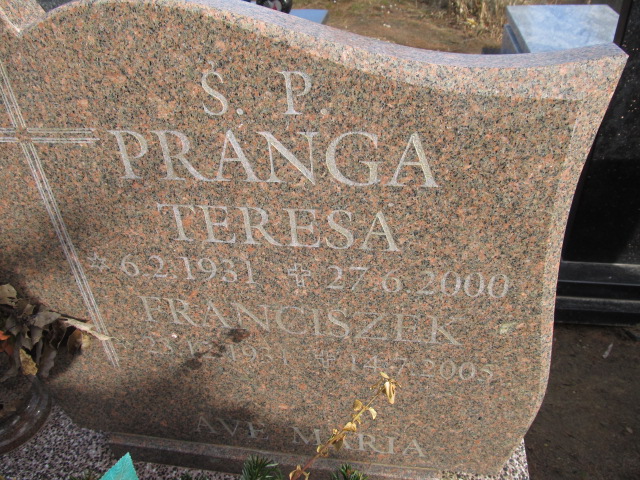 Franciszek Pragna 1931 Luzino - Grobonet - Wyszukiwarka osób pochowanych